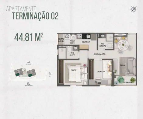 Excelente apartamento em construção localização no bairro de Boa Viagem, com 44,81m² de área útil.

O imóvel possui varanda, sala para dois ambientes, dois quartos sendo um suíte, banheiro social, cozinha, área de serviço e uma vaga de garagem. 

O condomínio dispõe de academia, campo de futebol, espaço gourmet, piscina adulto e infantil, playground, salão de festa e muito mais. 

Previsão de entrega para agosto de 2025. 

Agende sua visita!