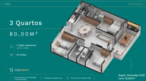 Excelente apartamento em construção localizado na praia de Carneiros, com 80,00m² de área útil.

O imóvel possui varanda gourmet, sala para dois ambientes, três quartos sendo dois suítes, banheiro social, cozinha, área de serviço e duas vagas de garagem cobertas. Com previsão de entrega para 2027.

O condomínio dispõe espaço gourmet, espaço kids, piscina adulto e infantil, playground, salão de jogos, spa, portaria 24 horas, câmeras de segurança, cerca elétrica.

Agende sua visita!